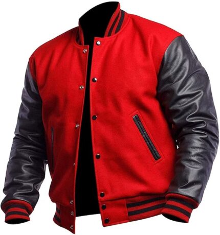Varsity Letterman College Baseball Bomber Jacket