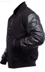 College Baseball High School Letterman Bomber Jacket – Classic Varsity Outerwear - Image 2