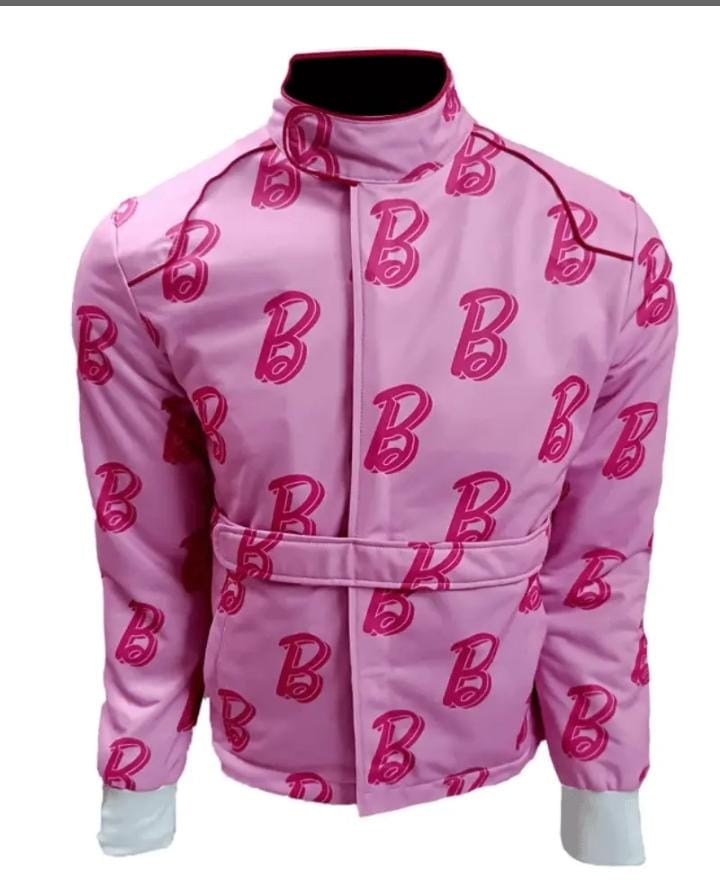 WhatsApp Image 2023-10-21 at 12.12.05 PM (2) Ken Barbie Movie 2023 Ryan Gosling Pink Cropped Jacket