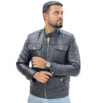 Biker Jackets for Men Waxed Motorcycle Jacket