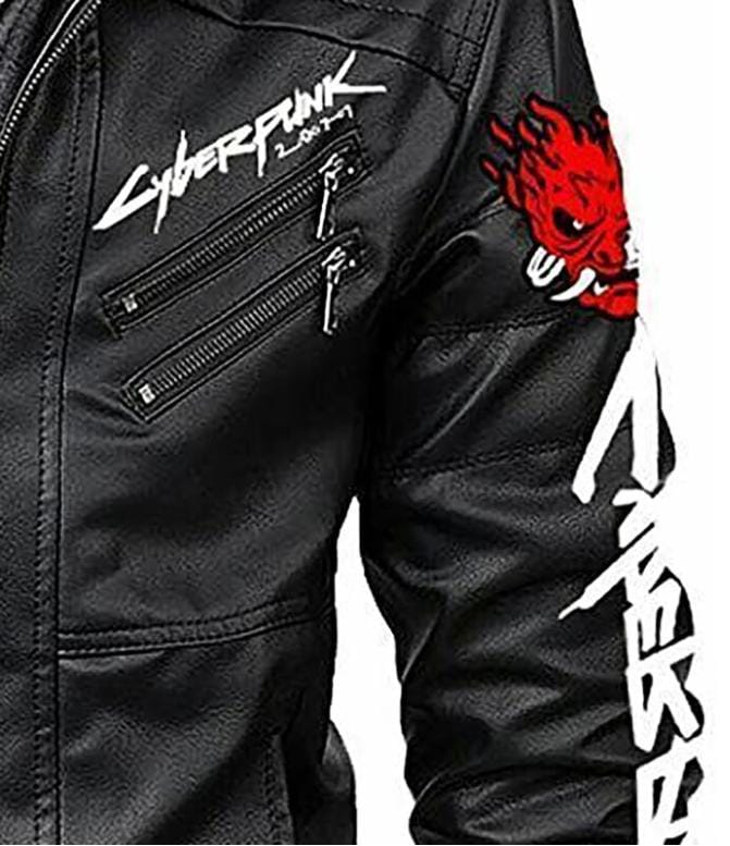WhatsApp Image 2024-03-15 at 10.16.23 PM (1) Cyberpunk 2077 Samurai Leather Jacket – Futuristic Game-Inspired Outerwear - Image 2
