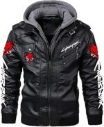Cyberpunk 2077 Samurai Leather Jacket – Futuristic Game-Inspired Outerwear - Image 4