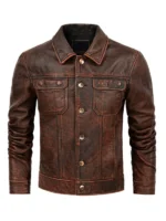 Top Layer Cowhide Leather Jacket