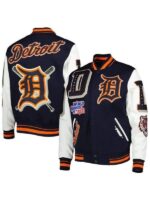 Virginia State Motto Navy Varsity Letterman Jacket – Classic Americana Reimagined - Image 2