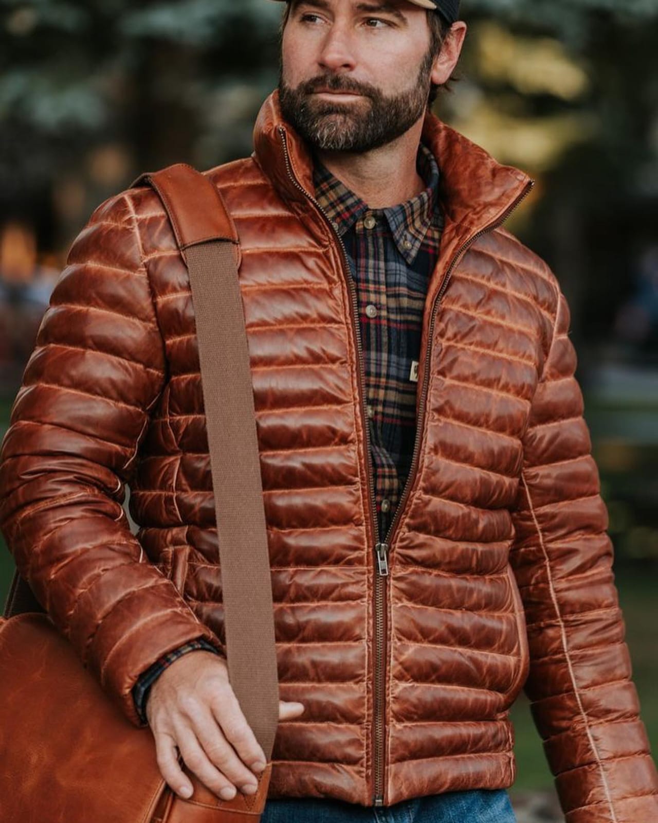 WhatsApp Image 2024-05-12 at 7.11.15 PM (1) Men's Tan Genuine Lamb Skin Leather Jacket - Image 2