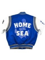 Hampton University Motto 2.0 Varsity Blue Jacket – Bold Style with Tradition - Image 2