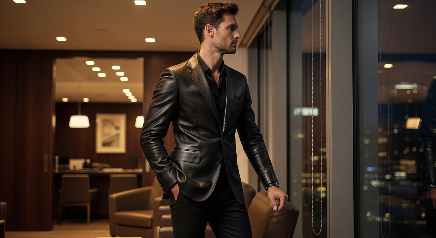 Leather Blazer