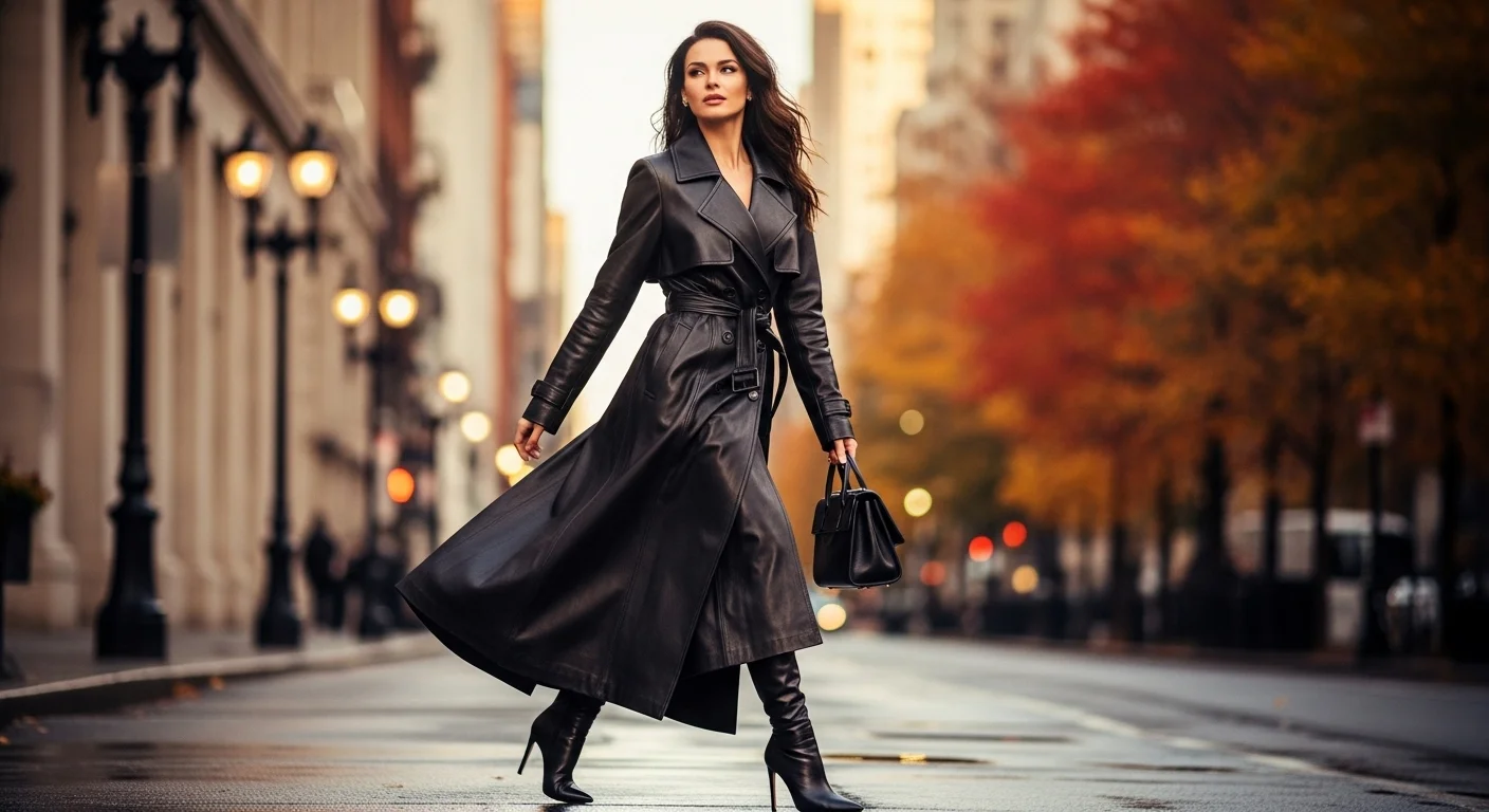 Leather Trench Coat