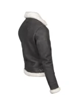 B3 shearling leather bomber jacket