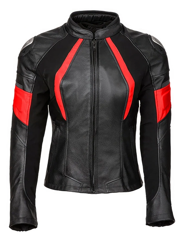 Black Cowhide Leather Biker Jacket Black Cowhide Leather Biker Jacket