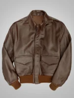 Lambskin Leather Aviator Jacket
