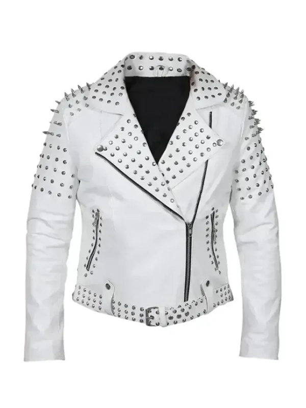 White Biker Leather Jacket White Biker Leather Jacket