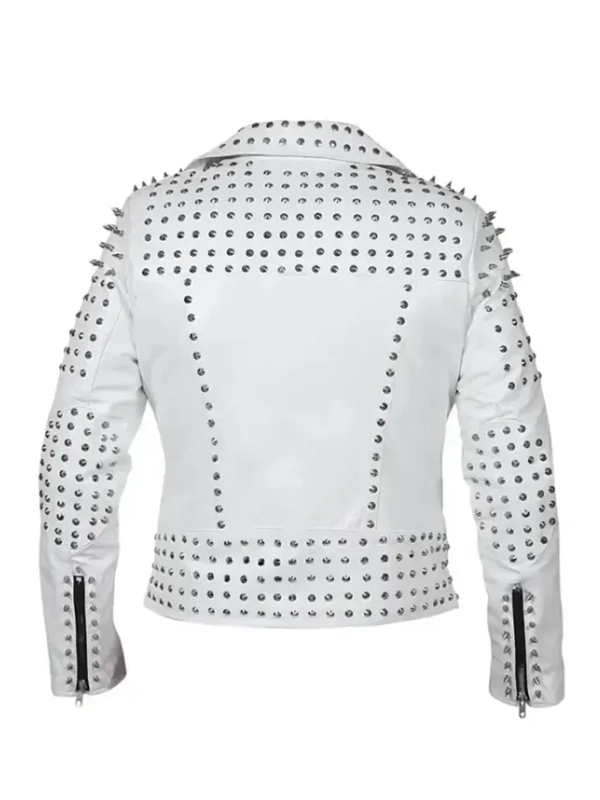 White leather motorcycle jacket White leather motorcycle jacket