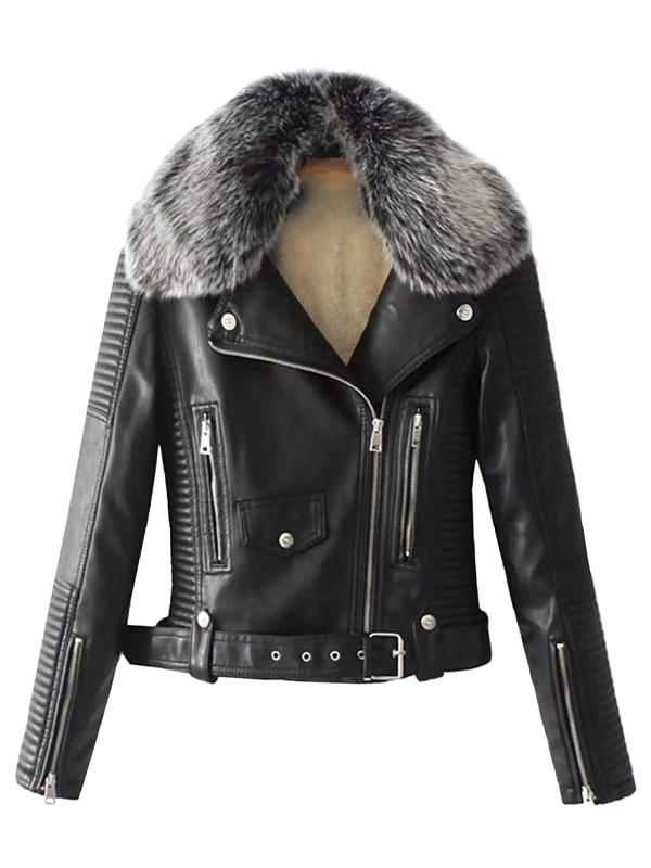 black shearling quilted motorcycle leather jacket black shearling quilted motorcycle leather jacket