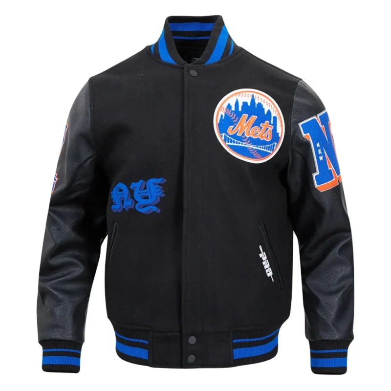 New York Mets Old English Varsity Jacket