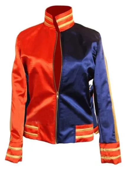 Women Red and Blue Christmas Jacket