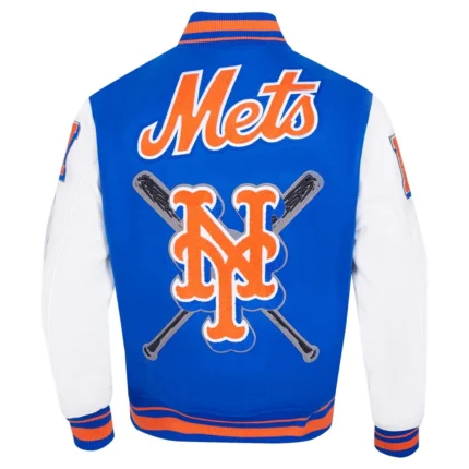 Wool and Leather MLB Baseball Jacket
